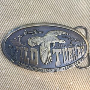 Men’s Vintage 1974 Wild Turkey Austin Belt Buckle